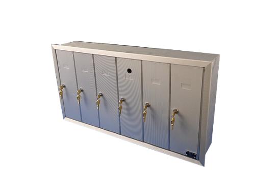 Riopel® Aluminum 6-Gang Mailbox