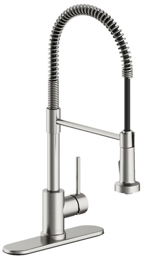 Seasons® Westwind Single-Handle Pull Down Kitchen Faucet, Stainless Steel