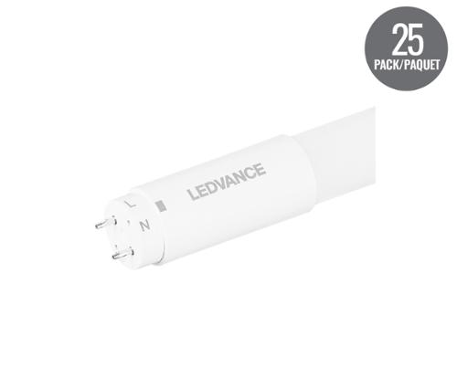 LEDVANCE® Ballast Free (Type B) 2' LED T8 Lamps, 3CCT, 25 Pack