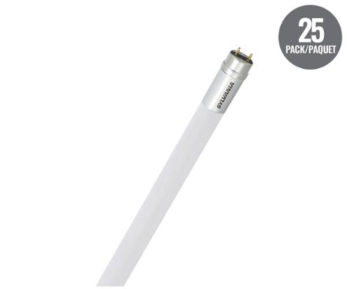 SYLVANIA ECO 4' LED Ballast Compatible UL (Type A) T8 Lamps 4100K 25 Pack