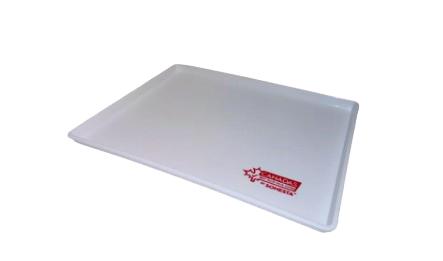 Rectangular Tray, White with Red CBVI, Case Of 36