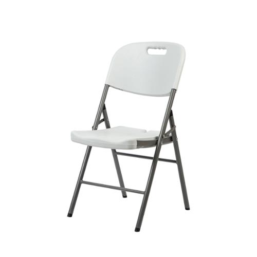TygerClaw Heavy Duty Commercial Folding Chair, White, Case Of 4