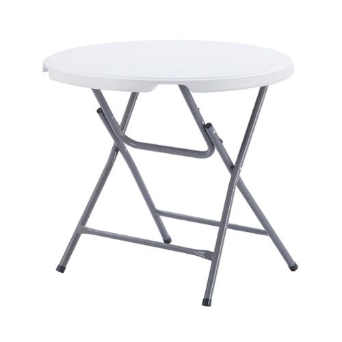 TygerClaw Round Folding Utility Table, 32", White