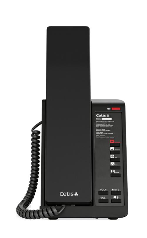 Teledex® V-Series Single-Line Corded Telephone, 5 GSK, Black