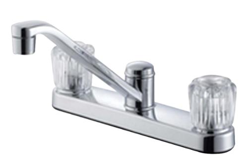 Seasons® Double-Handle Mid-Arc Kitchen Faucet, Chrome