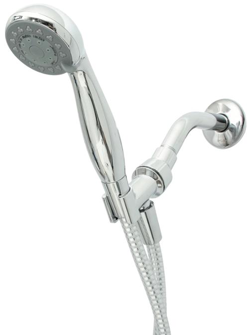 Seasons® 3 in. Round 3-Function 1.5 GPM Handheld Showerhead with Handshower, Chrome