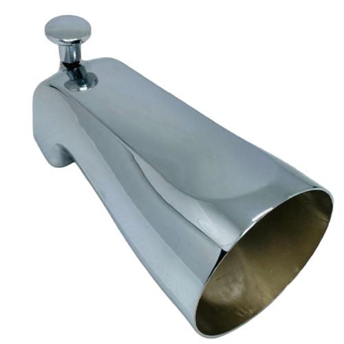 Maintenance Warehouse® Zinc Tub Spout With Diverter 1/2" Fip, Chrome, 6 Pk
