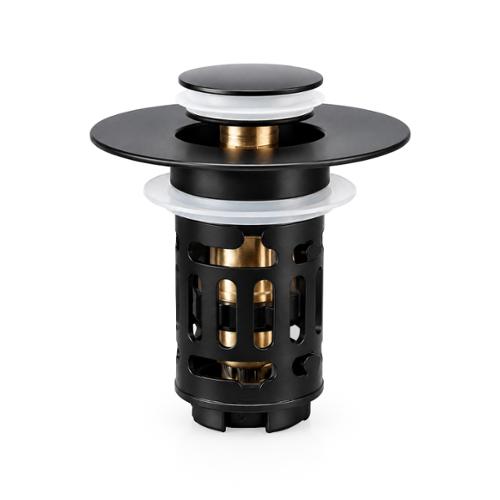 Watco® Drop & Pop Bathroom Sink Drain Insert, Matte Black