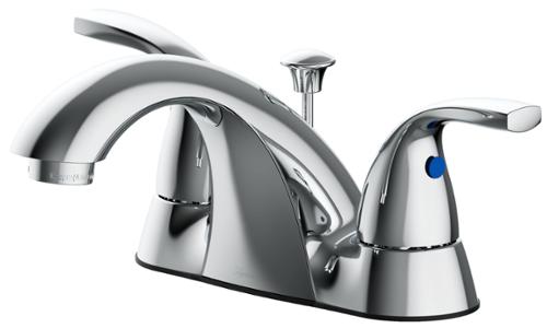 Seasons® Anchor Point™ 1.2 GPM 2-Handle Quick Install Centerset Low-Arc Bathroom Faucet With Pop Up Drain, Chrome