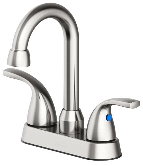 Seasons® Anchor Point™ Double-Handle High-Arc Bar Faucet, Brushed Nickel