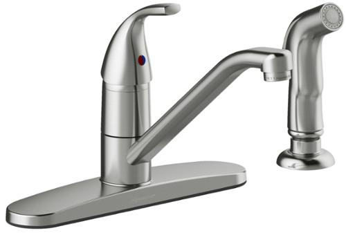 Seasons® Anchor Point™ Single-Handle Kitchen Faucet With Side Sprayer, Stainless Steel