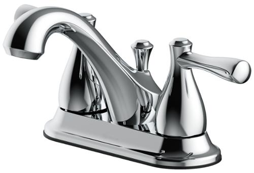 Seasons® Raleigh™ 1.2 GPM 2-Handle Quick Install Centerset Low-Arc Bathroom Faucet With Pop Up Drain, Chrome