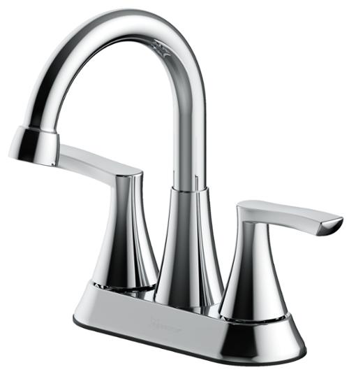 Seasons® Raleigh™ 1.2 GPM 2-Handle Quick Install Centerset High-Arc Bathroom Faucet With Pop Up Drain, Chrome
