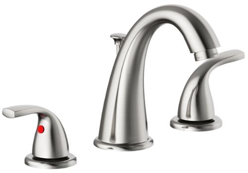 Seasons® Raleigh™ 1.2 GPM 2-Handle Quick Install Widespread High-Arc Bathroom Faucet With Pop Up Drain, Brushed Nickel