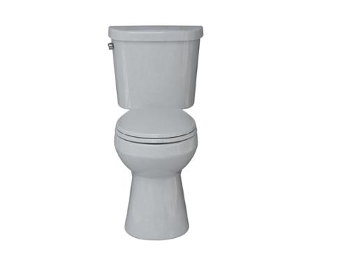 Seasons®  2-Piece All-In-One 4.8 LPF Single-Flush Round 17 In. Toilet, Flush Guard, XL Footprint, White, ADA