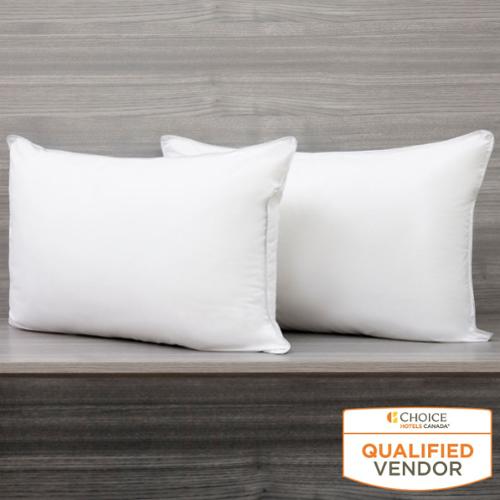 Choice Pillow, Soft, Standard, 20 x 28", White, Case Of 10