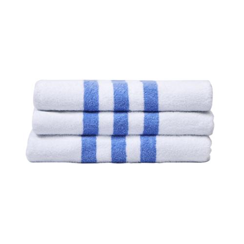 Indulgence Pool Towel, 27 x 54", 3 Stripe, Case Of 24