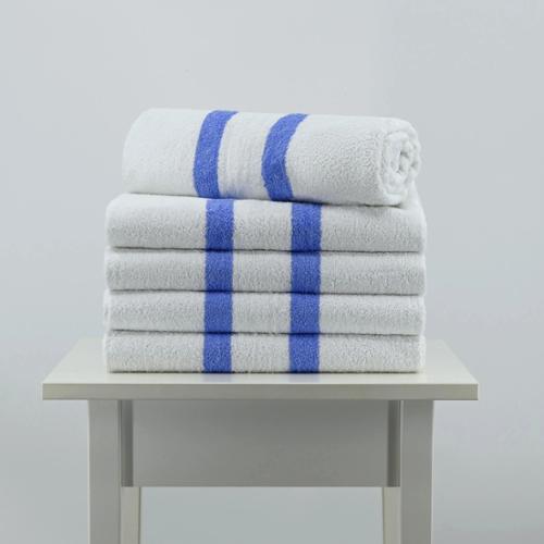 Retreat Pool Towel, 24 x 50", 2 Stripe, Case Of 24