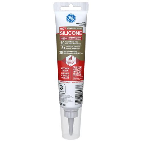 Ge® Advanced Silicone K&B, Clear, 82.8 Ml