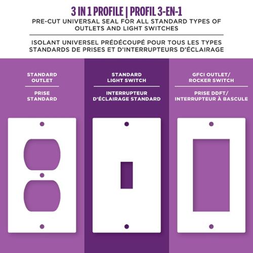 M-D® Universal Outlet/Light Switch Seal, 10 Pk