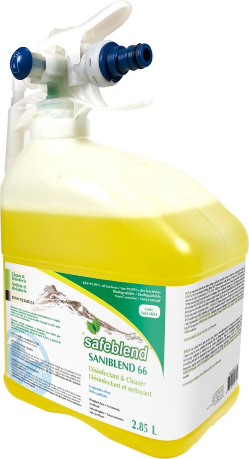Safeblend™ Saniblend 66 Disinfectant Cleaner, Fragrance Free, 4 X 2.85L
