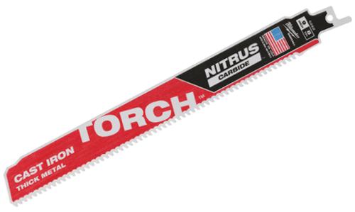 Milwaukee® 9" 8 TPI TORCH™ With NITRUS™ Carbide SAWZALL®  Blade, 3 Pk
