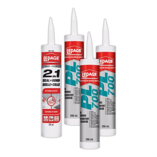 LePage® PL 700® Tub Surround Adhesive Kit, 4 Tubes
