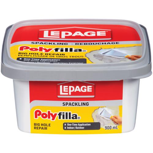 LePage® Polyfilla® Spackling Big Hole Repair, Patching Compound, 900 mL