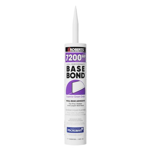 Roberts® High-Performance BASE BOND Wall Base Adhesive, 325 mL / 11 oz