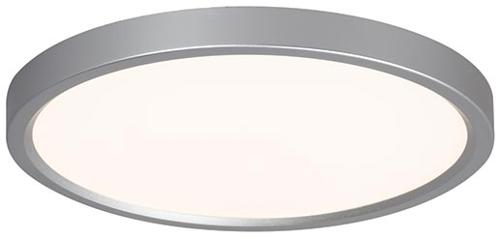 7.5" Slimline LED Flush Mount Fixture, Brushed Nickel, 15 Watt,  3000K, 7-3/8" Diameter x 1-1/4"H