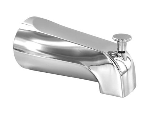 Maintenance Warehouse Zinc Tub Spout With Diverter For 1/2 In. Fip, Chrome