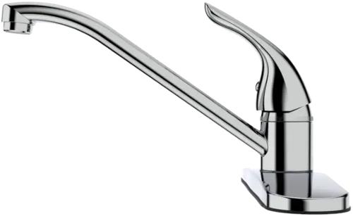Economy Single Handle Kitchen Faucet - Chrome Finish