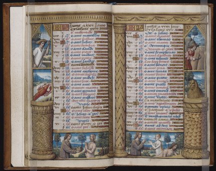 Vanderbilt hours, french book of hours, creepy manuscripts, book of dead - HeadStuff.org