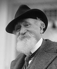 Hudson Maxim, who Thomas Edison called "the most versatile man in America". Not visible is his missing hand - lost in an explosion when experimenting with mercury fulminate, Maxim gun- HeadStuff.org