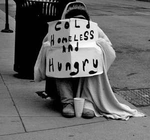 homeless man