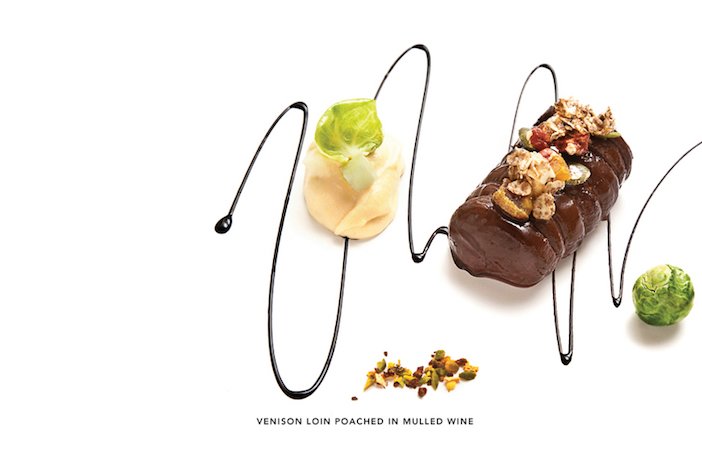 Patrick Guilbaud's restaurant venison poached in mulled wine