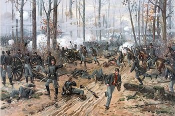 The Battle of Shiloh, by Thure de Thulstrup. - headstuff.org