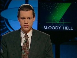 Morris in his presenter persona. Source.