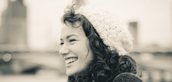 friendly girl smiling