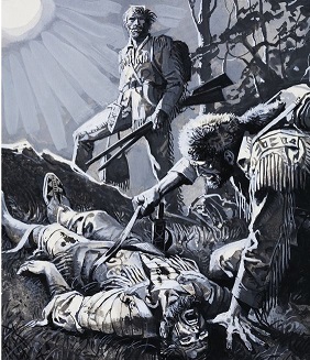Bridger & Fizgerald abandoning Hugh Glass - headstuff.org