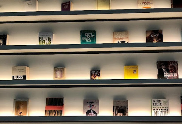 The wall of “Joyce in Translation” on the last floor of MoLI in Dublin - Headstuff