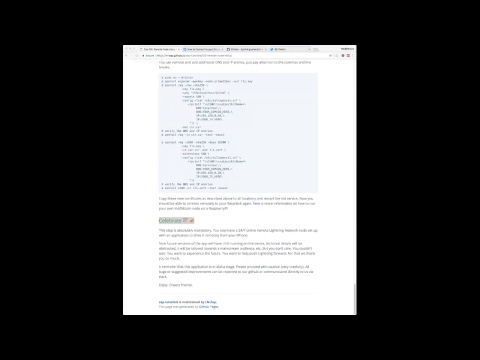 Setting up a Lightning Node & Zap iOS wallet #LIVE