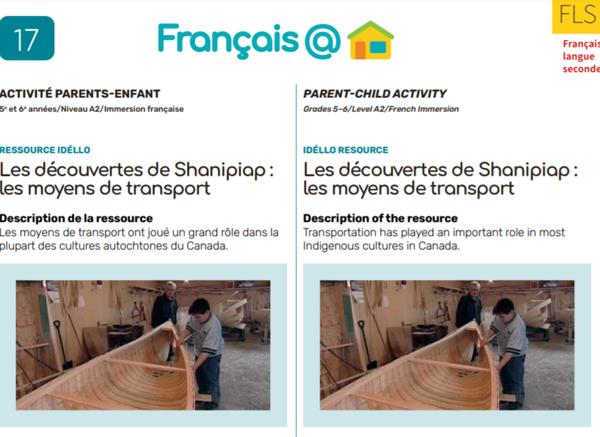 Parents Child Activity Sheet 17 French Immersion Les Moyens De Transport Teaching Tool Parents Child Activity Sheet 17 French Immersion Les Moyens De Transport Teaching Tool