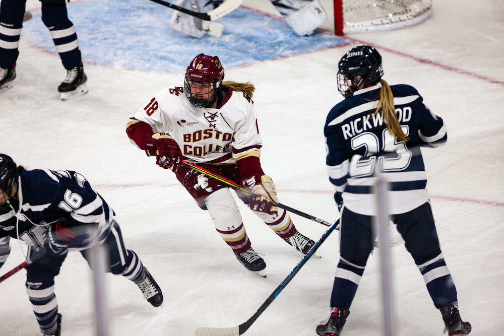 Boston College Women's Hockey Beats New Hampshire The Heights