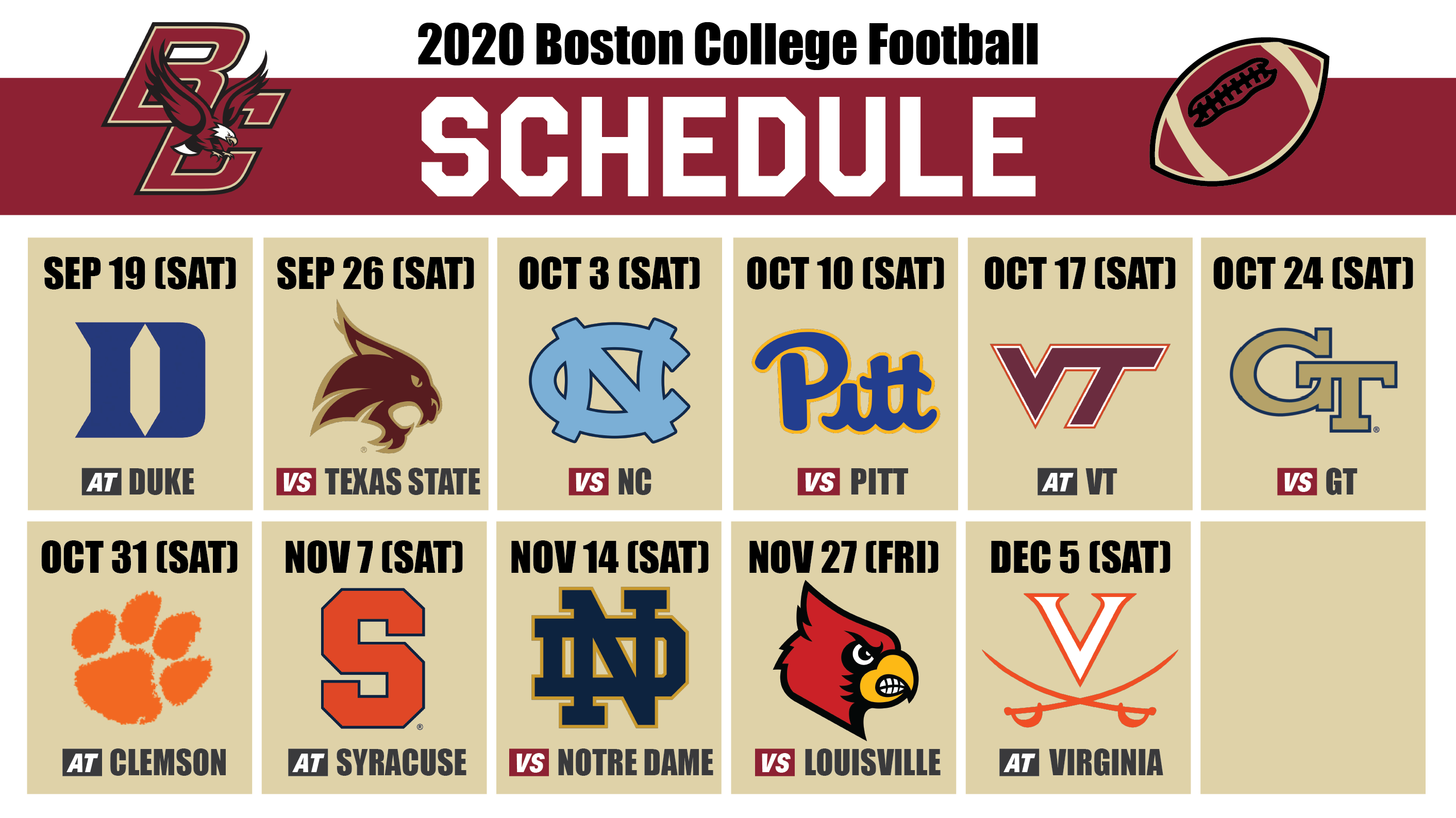 BC Football 2020 Schedule Breakdown The Heights