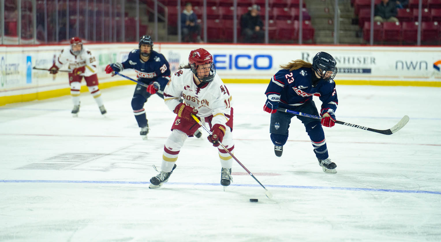 Pyne’s TwoGoal Effort Earns BC OT Win Over UConn, Advances Eagles to