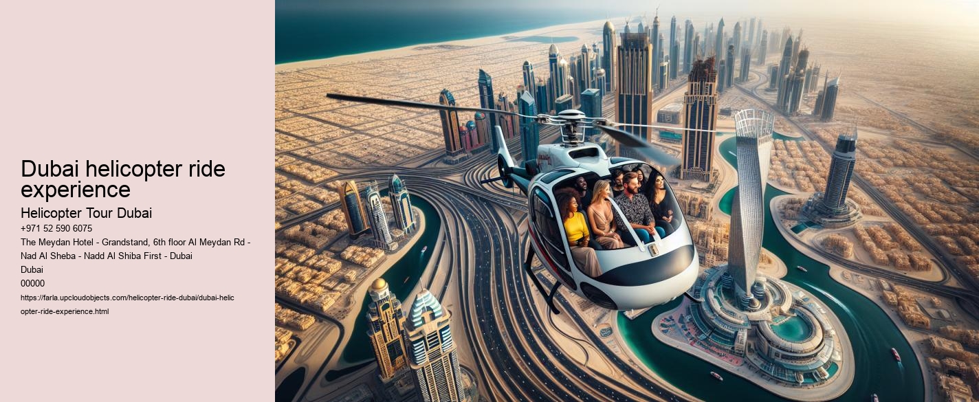 Dubai helicopter ride experience