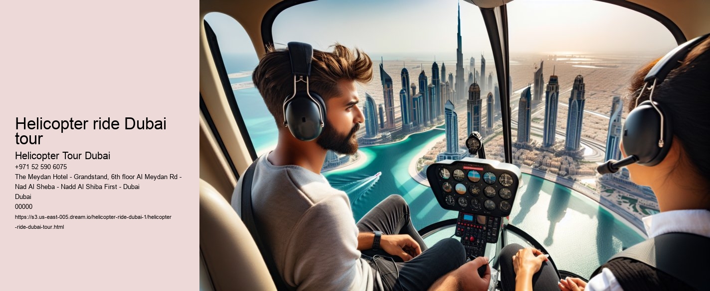 Helicopter ride Dubai tour