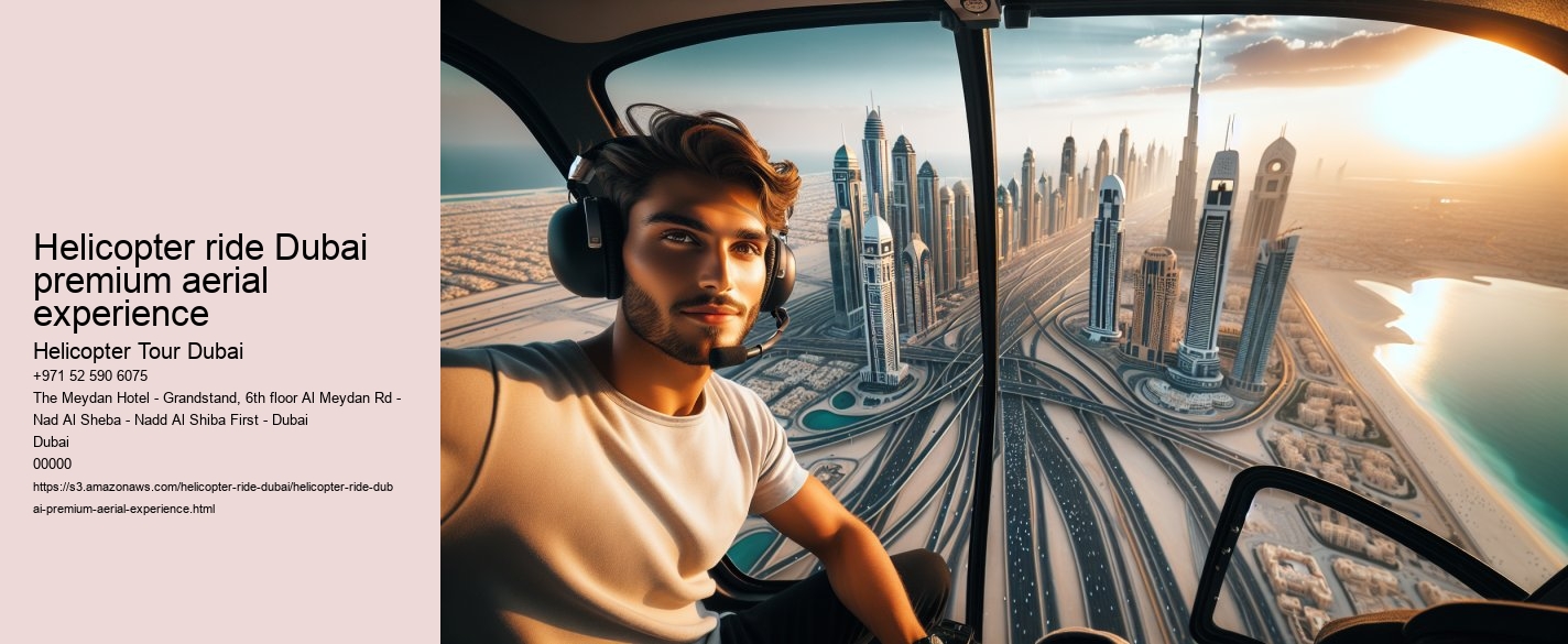 Helicopter ride Dubai premium aerial experience