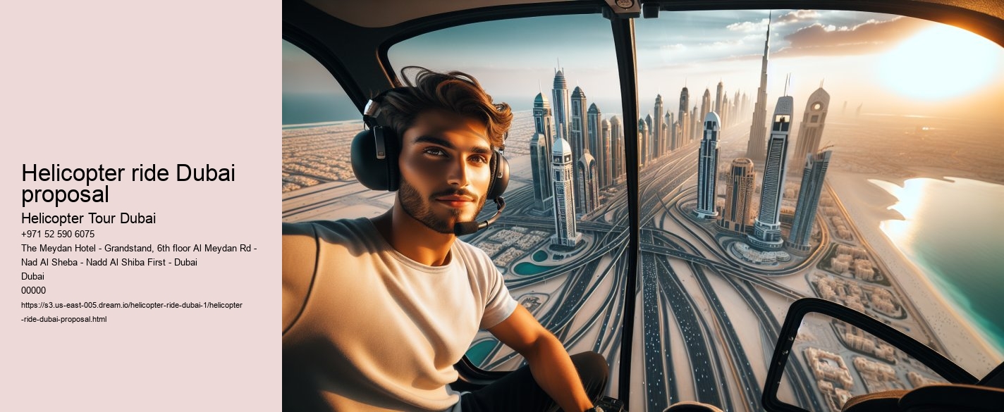 Helicopter ride Dubai proposal